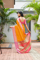 Load image into Gallery viewer, Designer Mild Colored Soft Silk Saree With Elegant Border