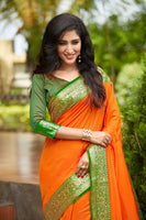 Load image into Gallery viewer, Designer Mild Colored Soft Silk Saree With Elegant Border