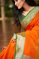 Load image into Gallery viewer, Designer Mild Colored Soft Silk Saree With Elegant Border