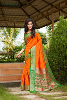 Load image into Gallery viewer, Designer Mild Colored Soft Silk Saree With Elegant Border