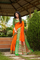 Load image into Gallery viewer, Designer Mild Colored Soft Silk Saree With Elegant Border