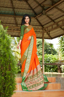 Load image into Gallery viewer, Designer Mild Colored Soft Silk Saree With Elegant Border