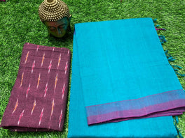 MANGALAGIRI PLAIN COTTON SAREE