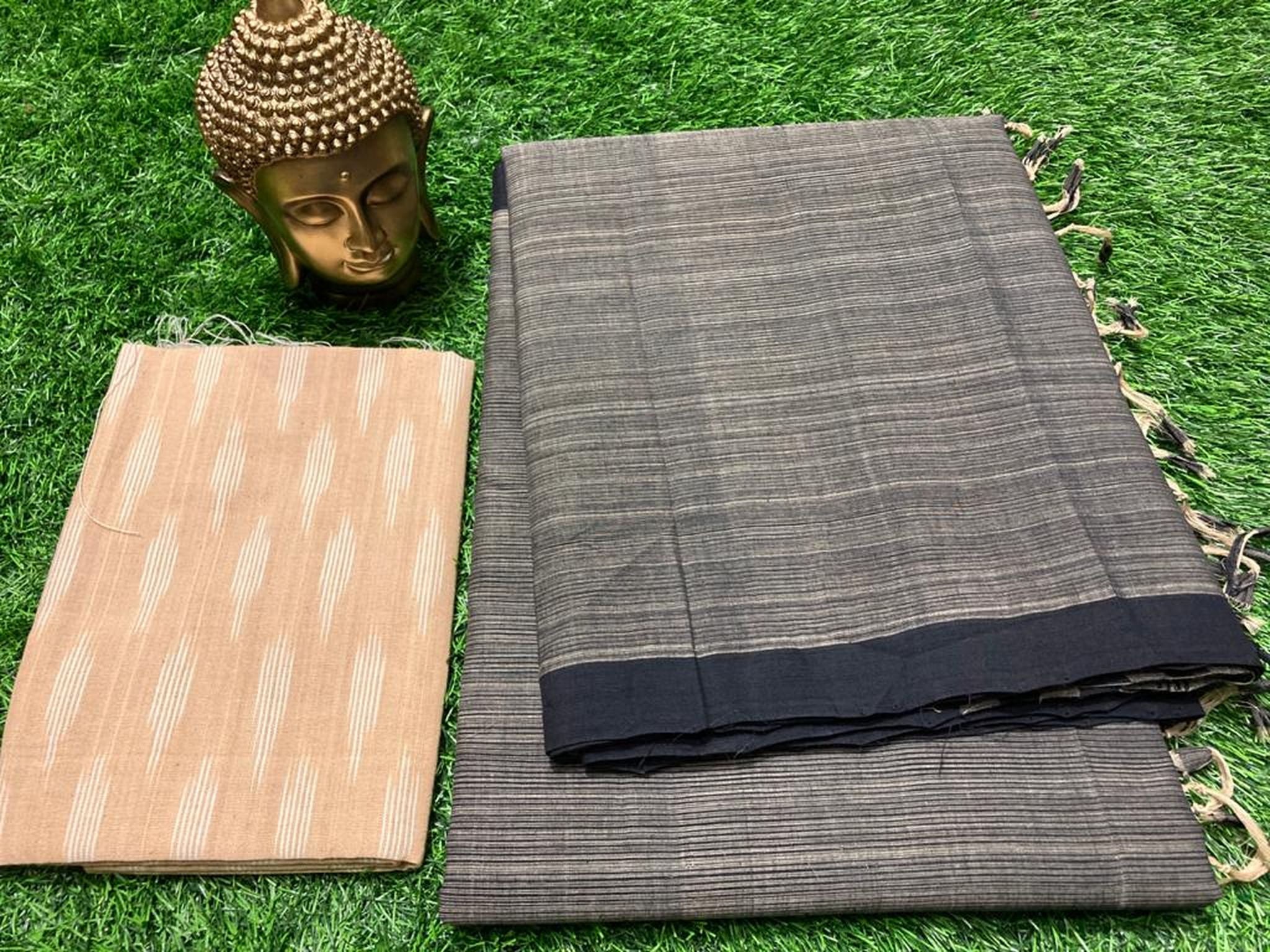 MANGALAGIRI PLAIN COTTON SAREE