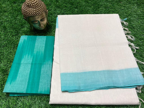 MANGALAGIRI PLAIN COTTON SAREE