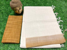 MANGALAGIRI PLAIN COTTON SAREE