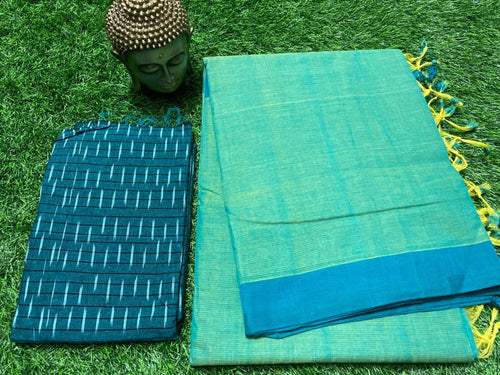 MANGALAGIRI PLAIN COTTON SAREE