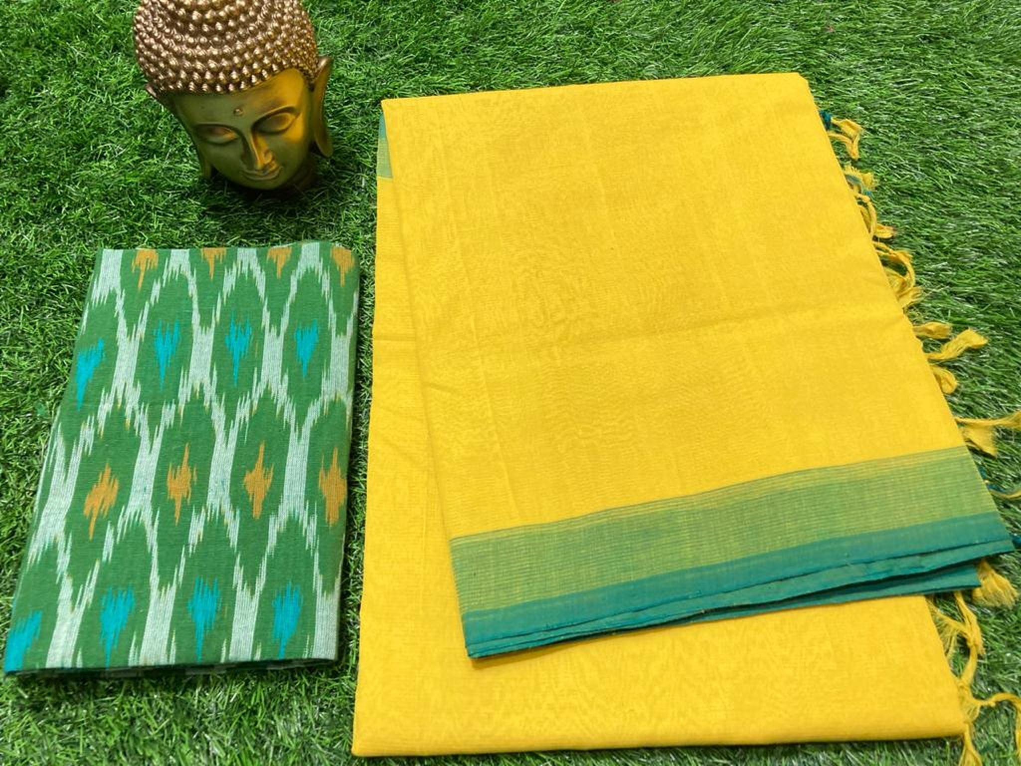 MANGALAGIRI PLAIN COTTON SAREE