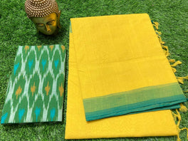 MANGALAGIRI PLAIN COTTON SAREE
