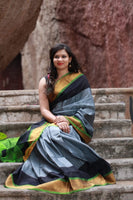 Load image into Gallery viewer, Uppada Pure Silk Handwoven Silk Saree