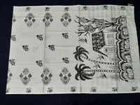 Load image into Gallery viewer, Printed Kerala Cotton Tissue (Silver Zari )