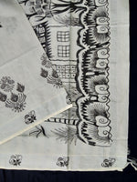 Load image into Gallery viewer, Printed Kerala Cotton Tissue (Silver Zari )