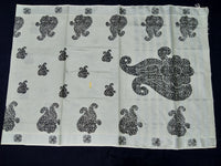 Load image into Gallery viewer, Printed Kerala Cotton Tissue (Silver Zari )