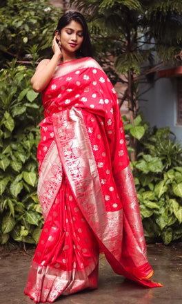 Captivating Bright Color Soft Silk Kanchi Saree
