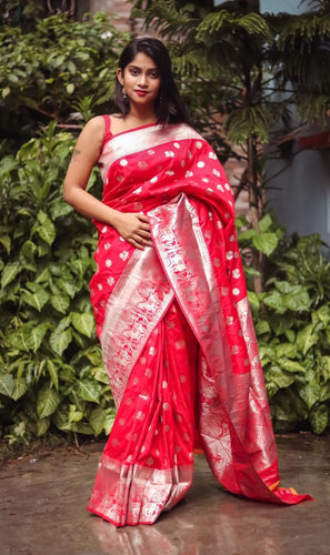 Captivating Bright Color Soft Silk Kanchi Saree