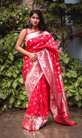 Captivating Bright Color Soft Silk Kanchi Saree