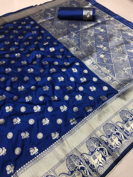 Captivating Bright Color Soft Silk Kanchi Saree