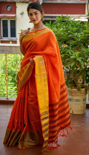 Alluring Sky Color Muslin Silk With Embose On All Over Body