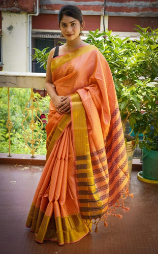 Alluring Sky Color Muslin Silk With Embose On All Over Body