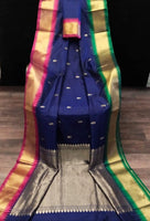 Load image into Gallery viewer, Royal Coloured Soft Semi Silk With Gadwal Imitation Janga Jamuna Border Saree
