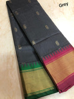 Load image into Gallery viewer, Royal Coloured Soft Semi Silk With Gadwal Imitation Janga Jamuna Border Saree