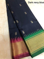 Load image into Gallery viewer, Royal Coloured Soft Semi Silk With Gadwal Imitation Janga Jamuna Border Saree