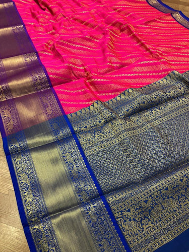 Stylish Kanchi Semi Silk Saree With Border