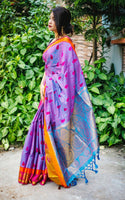 Load image into Gallery viewer, Fabulous Muslin Silk Saree With Embose On All Over Saree