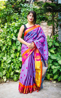 Load image into Gallery viewer, Fabulous Muslin Silk Saree With Embose On All Over Saree
