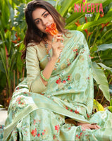 Load image into Gallery viewer, Admirable Gold Touched Jacquard Digital Print Saree