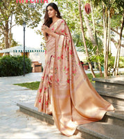 Load image into Gallery viewer, Admirable Gold Touched Jacquard Digital Print Saree