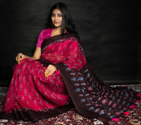 Load image into Gallery viewer, Ultimate Semi Cotton Ikkat Saree