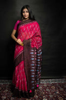 Load image into Gallery viewer, Ultimate Semi Cotton Ikkat Saree