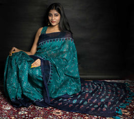 Ultimate Semi Cotton Ikkat Saree