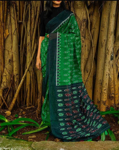 Ultimate Semi Cotton Ikkat Saree