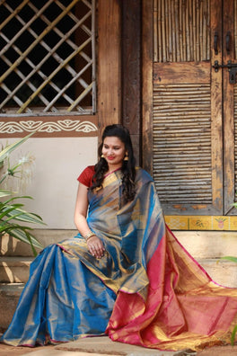Uppada Pure Silk Tissue Sarees