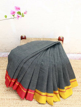 Ilkal Cotton Saree With Contrast Borders