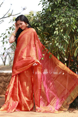 Uppada Pure Silk Tissue Sarees