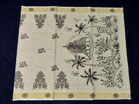 Load image into Gallery viewer, Printed Kerala Cotton Tissue (Gold Zari )