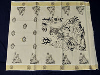 Load image into Gallery viewer, Printed Kerala Cotton Tissue (Gold Zari )