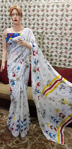 Mul Mul Cotton Saree With Beautiful Prints