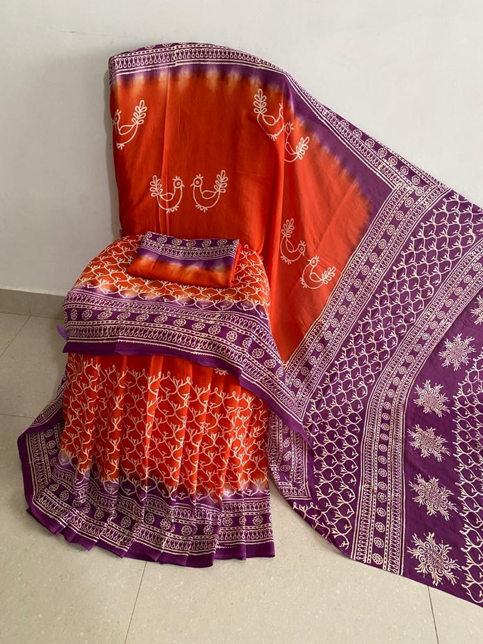 Mul Mul Cotton Saree With Beautiful Prints