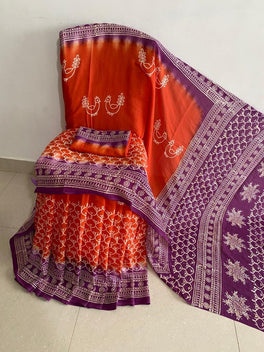 Mul Mul Cotton Saree With Beautiful Prints