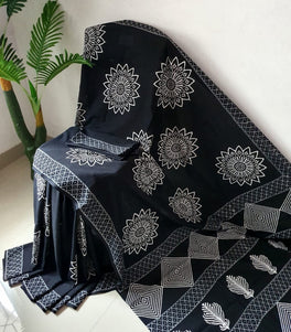 Mul Mul Cotton Saree With Beautiful Prints