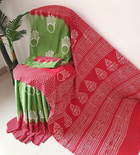 Mul Mul Cotton Saree With Beautiful Prints
