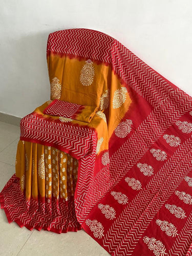 Mul Mul Cotton Saree With Beautiful Prints