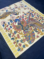 Load image into Gallery viewer, Printed Kerala Cotton Tissue (Gold Zari )