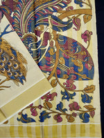 Load image into Gallery viewer, Printed Kerala Cotton Tissue (Gold Zari )