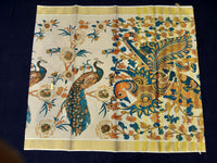 Load image into Gallery viewer, Printed Kerala Cotton Tissue (Gold Zari )