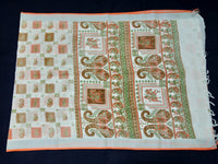 Load image into Gallery viewer, Beautiful White Linen Printed Saree